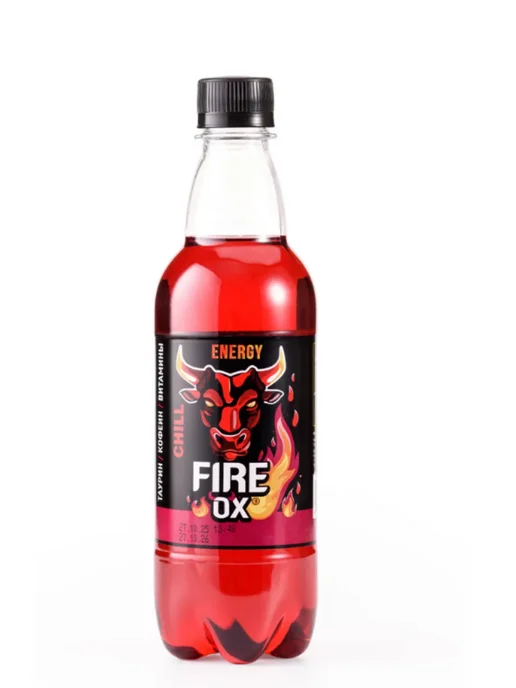 Fire Ox Энергетический напиток в бутылке дыня арбуз 15 шт по 0,5л, 15 шт, 500 мл, фото 2