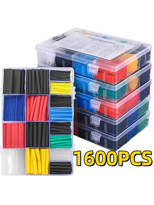 Нет бренда Термоусадочные трубки PE 1600 127 шт. 800PCS with Box, 127 шт, 560 шт, фото 2