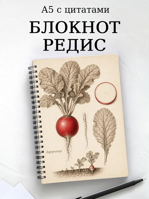 Блокнот Редис с мотивирующими цитатами