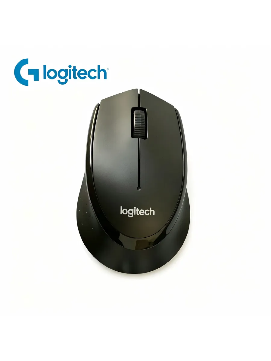 LOGITECH Беспроводная мышь M330 Black, черная