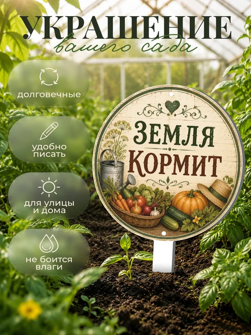 0_ok.rilART Фигурка для сада Овощи - Урожай, зеленый, фото 3