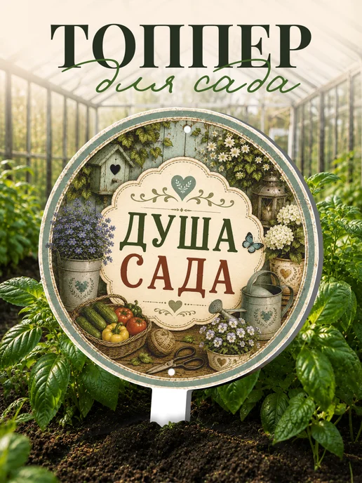 0_ok.rilART Фигурка для сада Цветы - Растения, серый