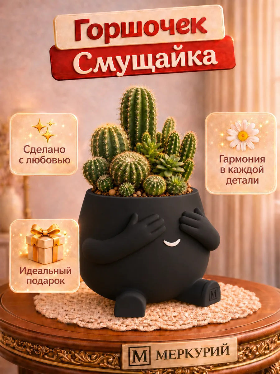 Горшок для цветов кактусов алое и суккулентов