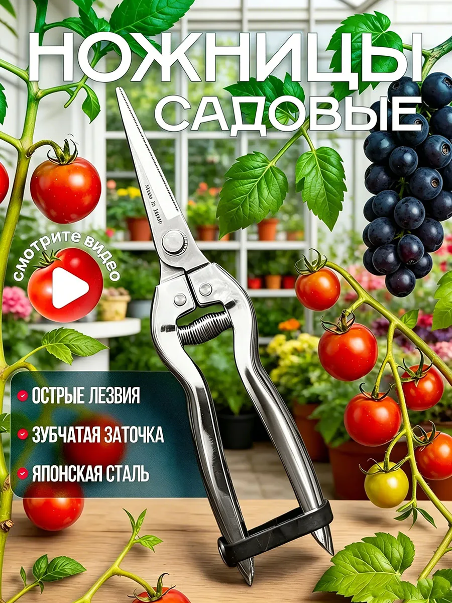 Ножницы садовые универсальные нержавеющая сталь 304