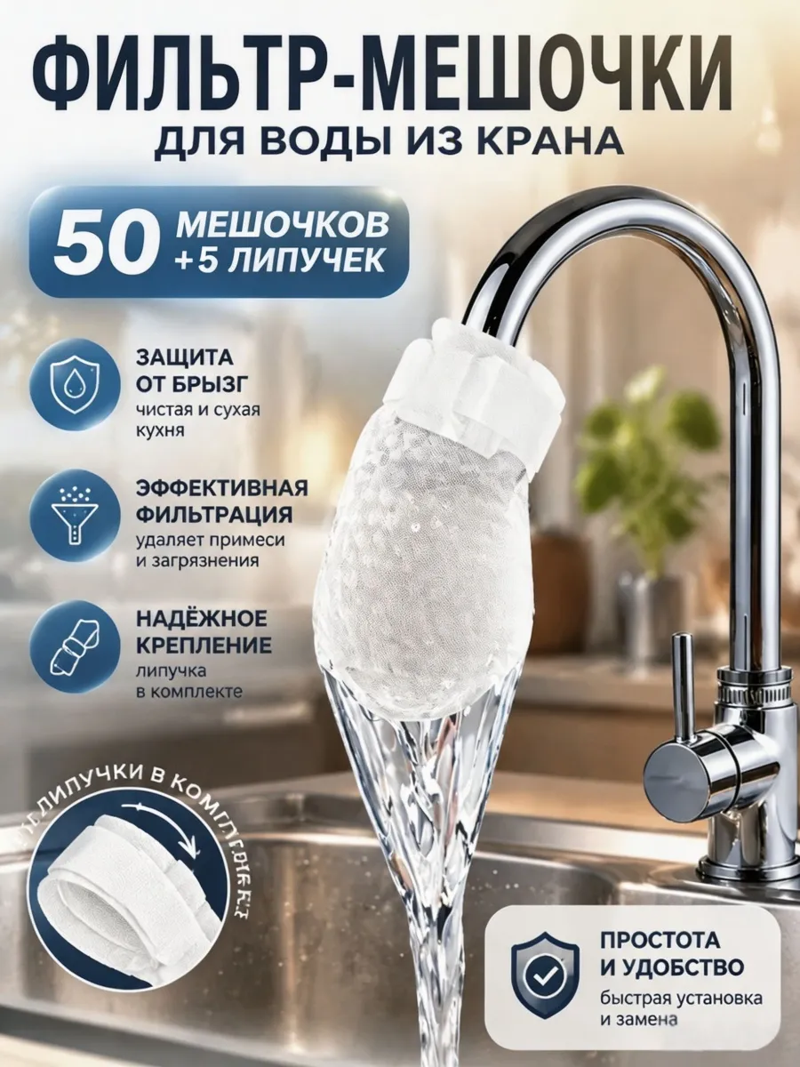 насадки на кран для воды тканевые