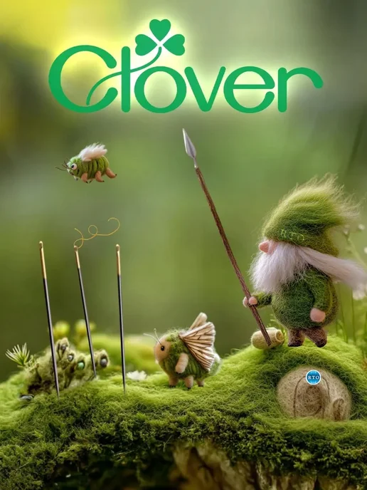 Clover Иглы для шитья с двойным ушком тонкие (тупой кончик), вариант, фото 6