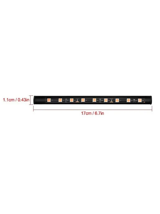 LED лампа для ног в автомобиль, USB, 5050 SMD, 180 градусов, вариант, фото 2