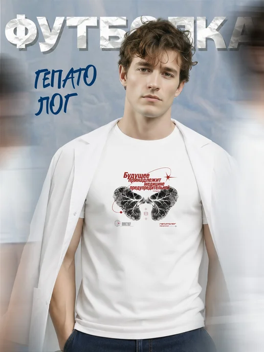 Футболка гепатолога