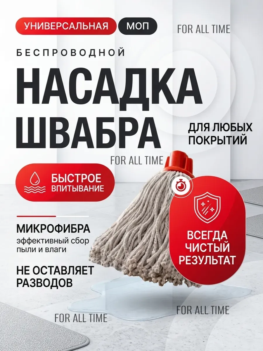 МОП - Насадка для швабры, веревчатая