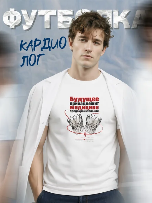 Футболка кардиолога