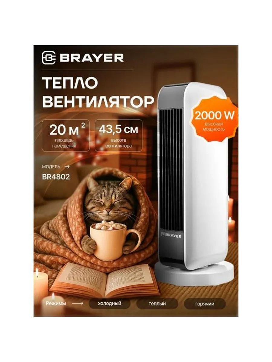 Тепловентилятор Brayer BR4802