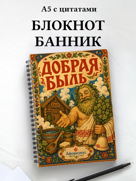 Блокнот Банник с мотивирующими цитатами