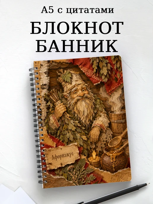 Блокнот Банник с мотивирующими цитатами