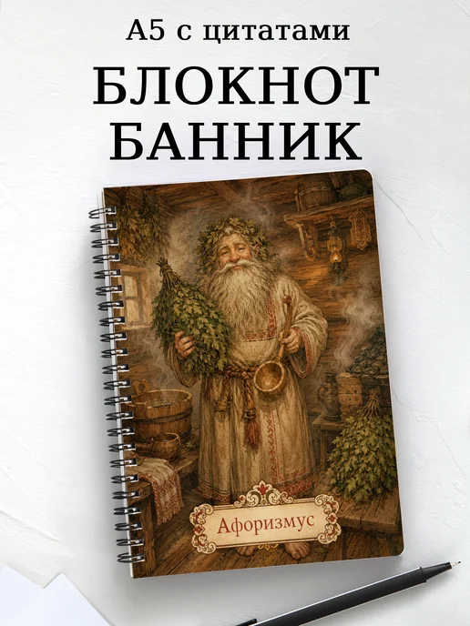 Блокнот Банник с мотивирующими цитатами