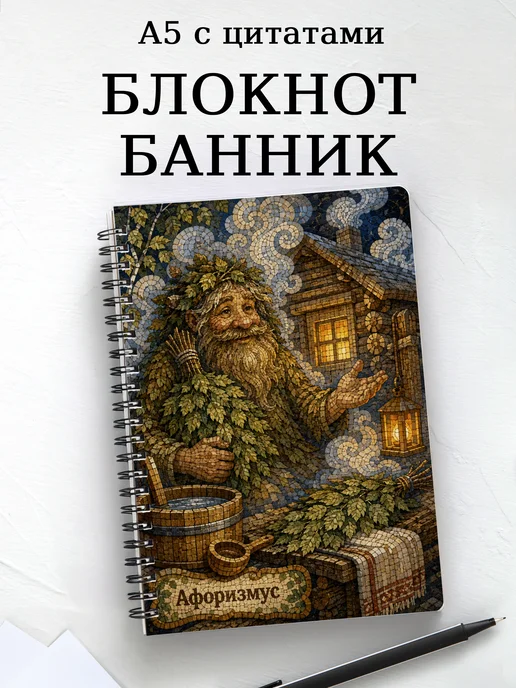 Блокнот Банник с мотивирующими цитатами
