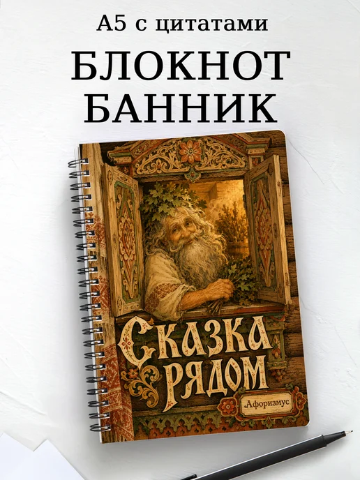 Блокнот Банник с мотивирующими цитатами