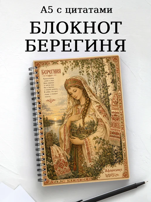 Блокнот Берегиня с мотивирующими цитатами