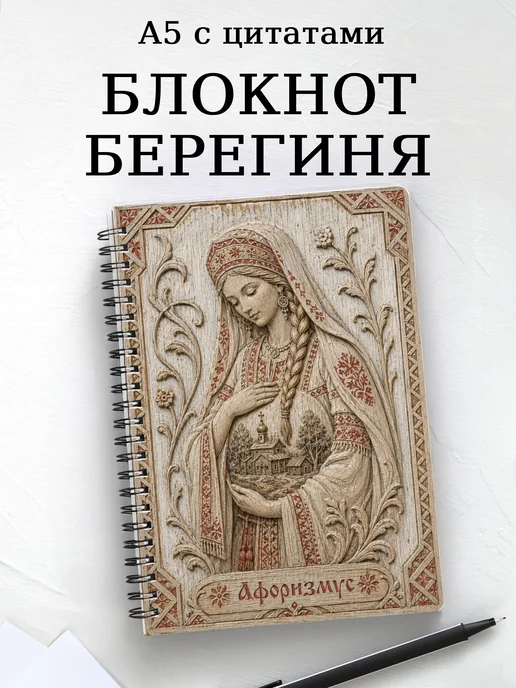 Блокнот Берегиня с мотивирующими цитатами