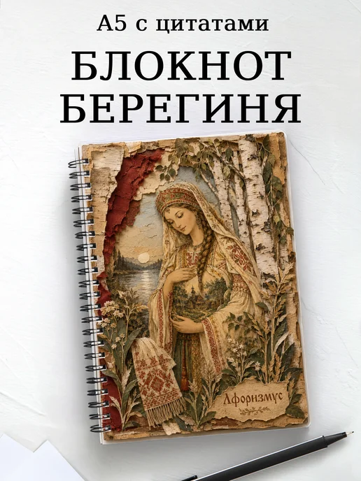 Блокнот Берегиня с мотивирующими цитатами