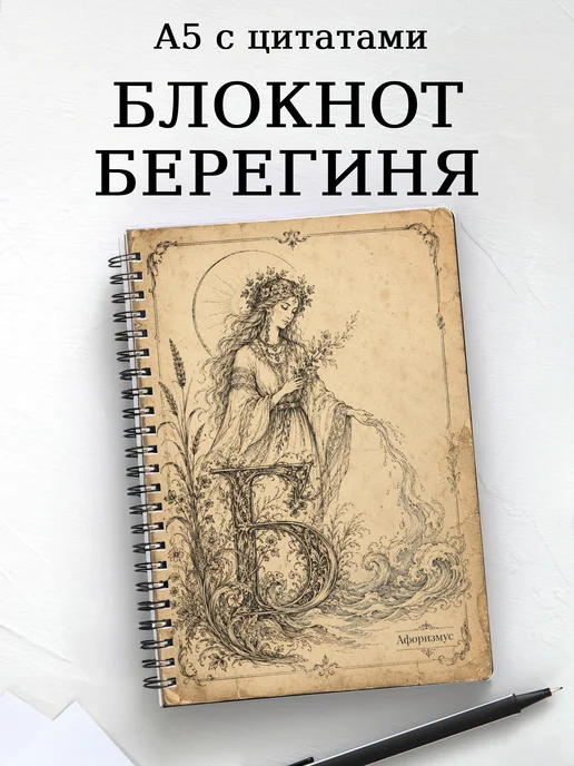 Блокнот Берегиня с мотивирующими цитатами