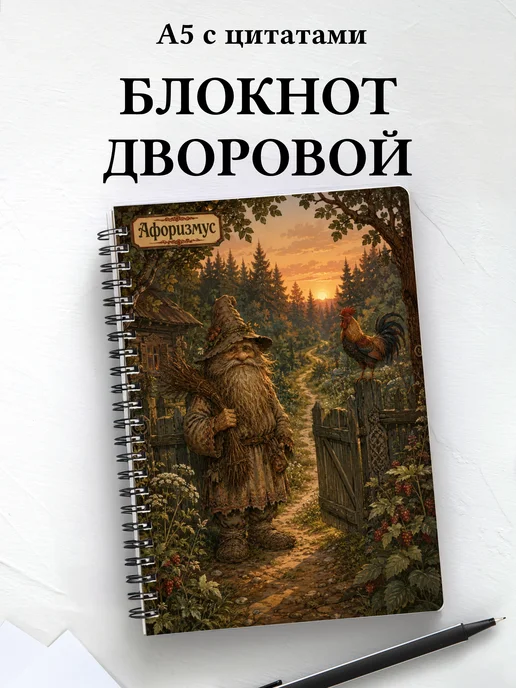 Блокнот Дворовой с мотивирующими цитатами
