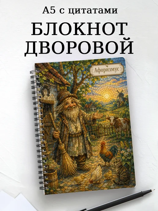 Блокнот Дворовой с мотивирующими цитатами