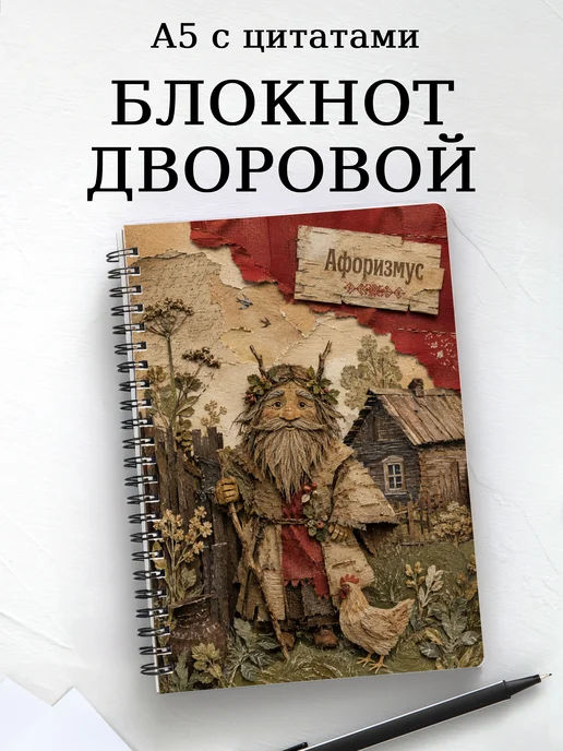 Блокнот Дворовой с мотивирующими цитатами