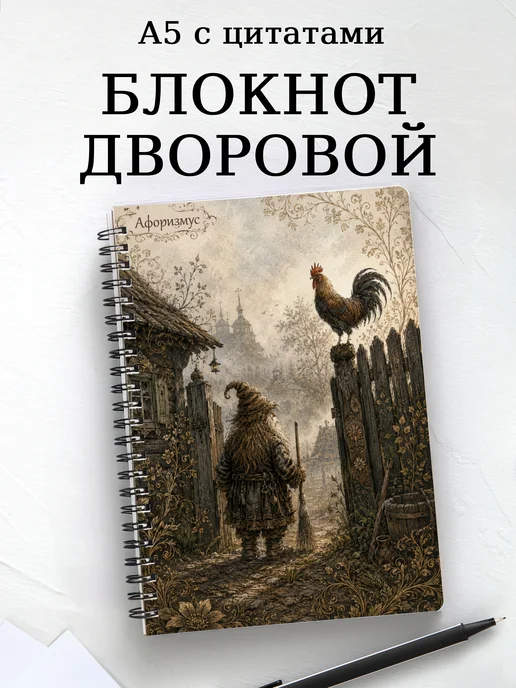 Блокнот Дворовой с мотивирующими цитатами