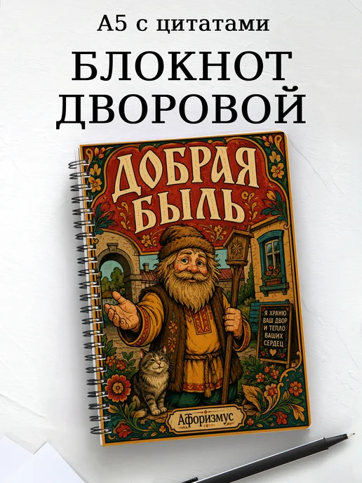 Блокнот Дворовой с мотивирующими цитатами