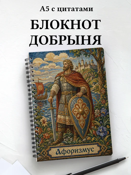 Блокнот Добрыня с мотивирующими цитатами