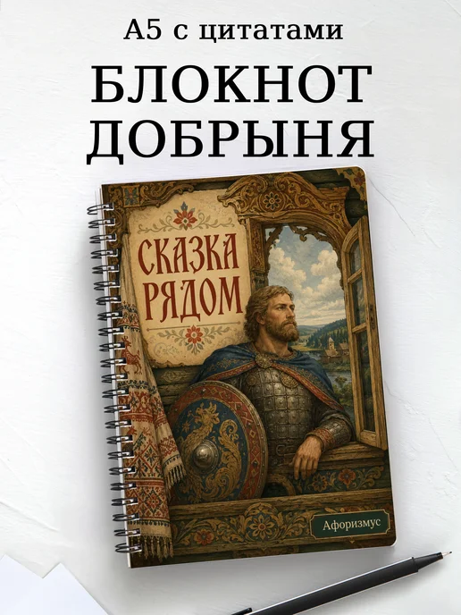 Блокнот Добрыня с мотивирующими цитатами