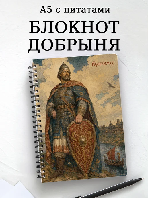 Блокнот Добрыня с мотивирующими цитатами