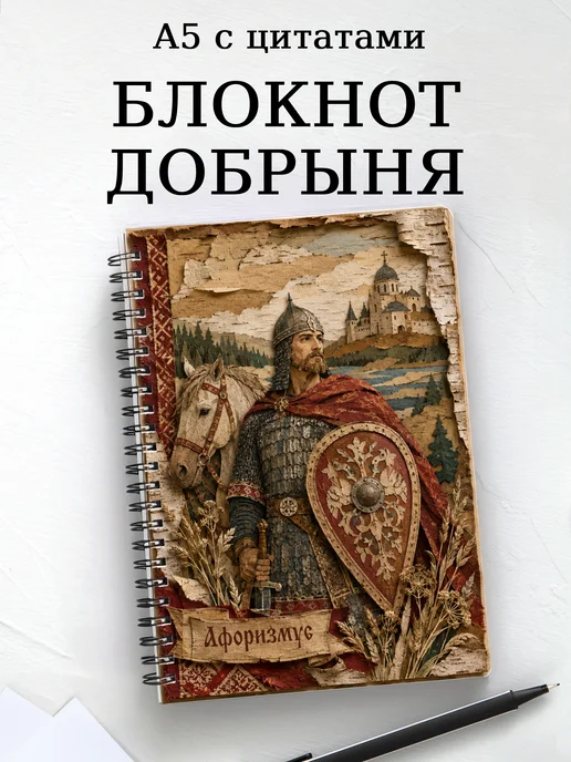 Блокнот Добрыня с мотивирующими цитатами