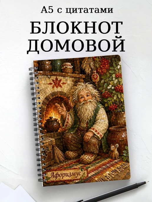 Блокнот Домовой с мотивирующими цитатами