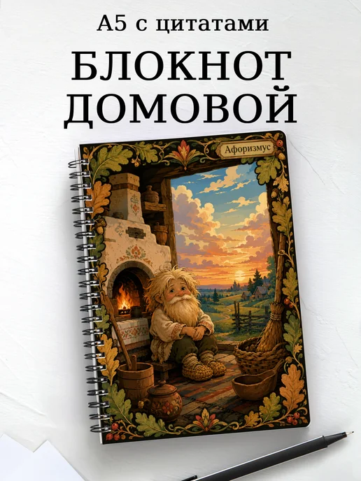 Блокнот Домовой с мотивирующими цитатами