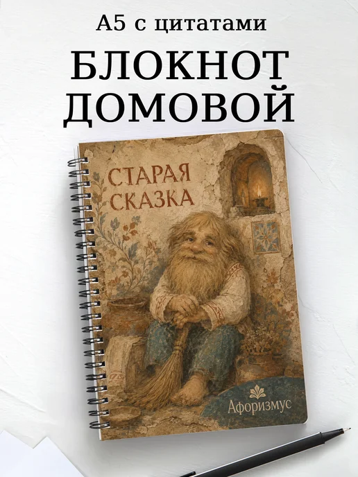 Блокнот Домовой с мотивирующими цитатами