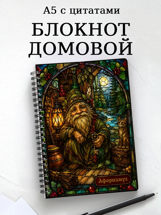 Блокнот Домовой с мотивирующими цитатами