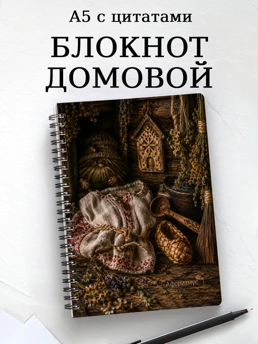 Блокнот Домовой с мотивирующими цитатами