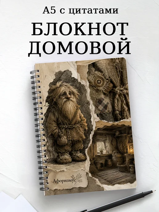 Блокнот Домовой с мотивирующими цитатами