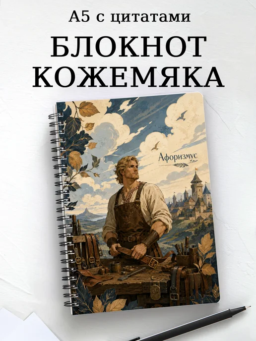 Блокнот Кожемяка с мотивирующими цитатами
