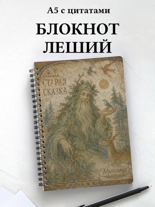 Блокнот Леший с мотивирующими цитатами