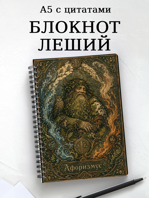 Блокнот Леший с мотивирующими цитатами