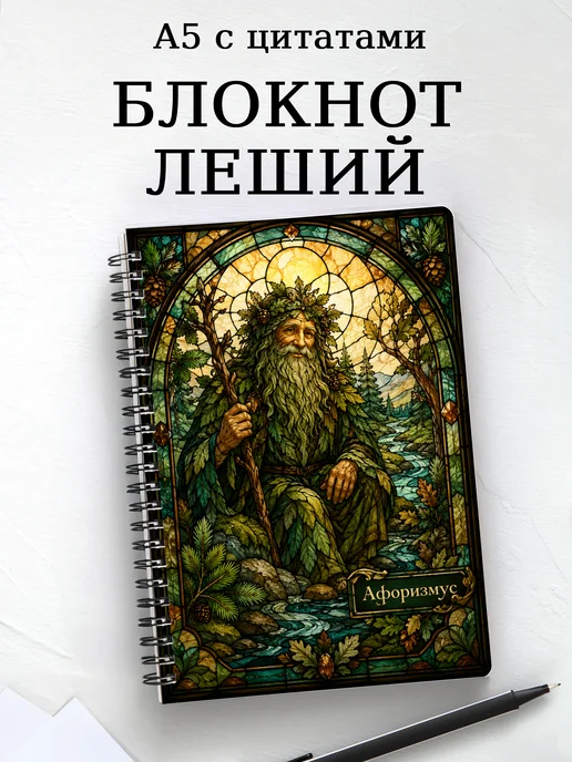 Блокнот Леший с мотивирующими цитатами