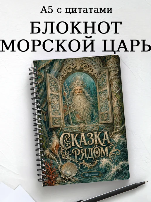 Блокнот Морской царь с мотивирующими цитатами