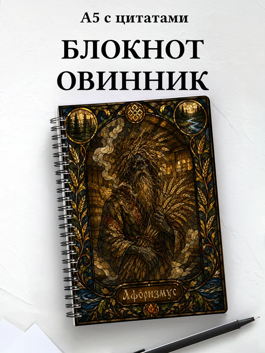Блокнот Овинник с мотивирующими цитатами