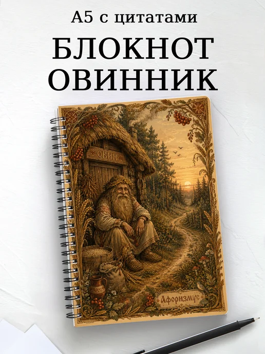 Блокнот Овинник с мотивирующими цитатами