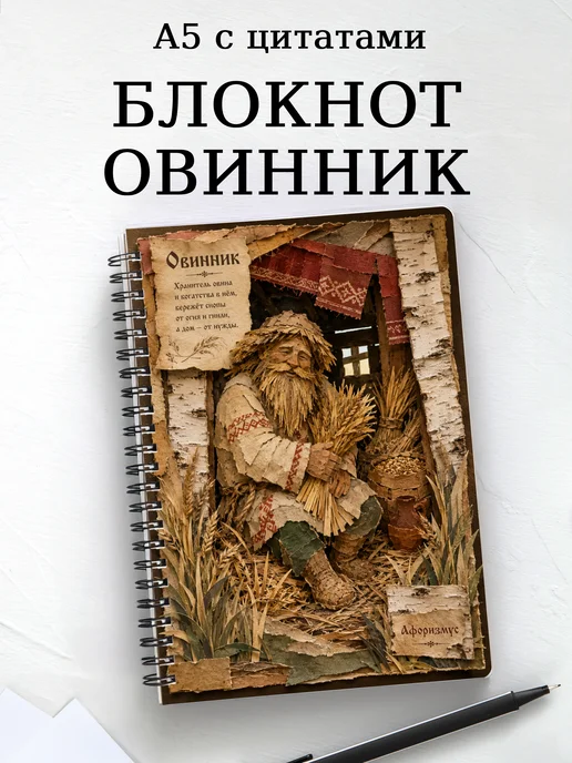 Блокнот Овинник с мотивирующими цитатами