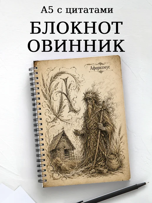 Блокнот Овинник с мотивирующими цитатами