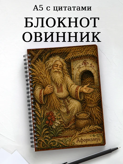 Блокнот Овинник с мотивирующими цитатами