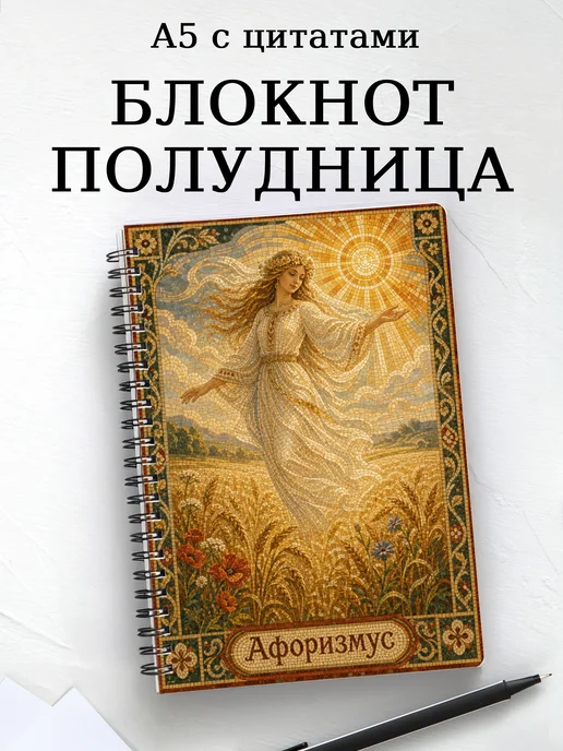Блокнот Полудница с мотивирующими цитатами